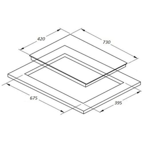 Kích thước bếp từ đôi Lorca LCI-877