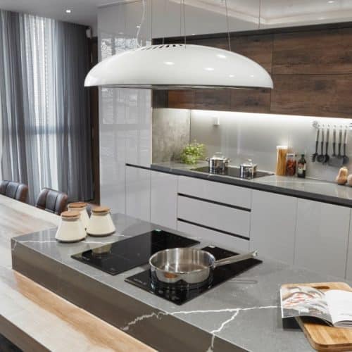 Ảnh thực tế bếp từ đôi domino Malloca MDI 302